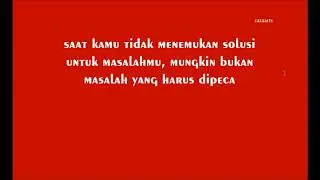 kata motivasi solusi tanpa masalah