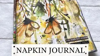NAPKIN JOURNAL - 10 minute art journal- 3 SUPPLIES ONLY