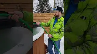 Новый лайфхак! Как наливать воду в купель зимой? Вы знали? 😲😲😲
