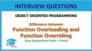 Function Overloading vs Function Overriding | Interview Questions | OOP | (Urdu + Hindi)