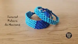 Cómo Hacer una Pulsera de Hilo Macramé con Patrón Paso a Paso muy Fácil/How to make Macrame Bracelet
