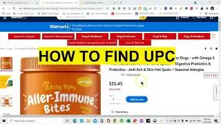 HOW TO FIND UPC CODE ON WALMART / EASIEST WAY / 2021