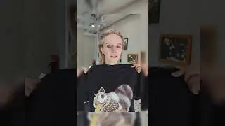 Роспись одежды акриловыми красками 🐿️ 💕 Painting clothes with acrylic paints #short #art