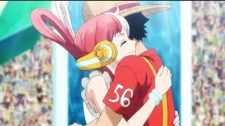 Uta meets luffy again | one piece film red
