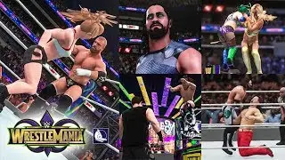 WWE 2K18 - Wrestlemania 34 Show Highlights (Top 10 best moments)