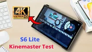 Samsung galaxy S6 lite Kinemaster test. Android 13 kinemaster. 4K support and 4k export test.