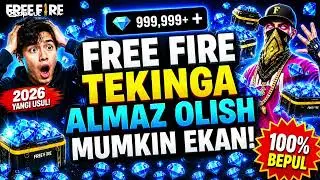 👉 Free Fire Tekinga Almaz Olish 2026 | 100% Bepul Usuli 😱