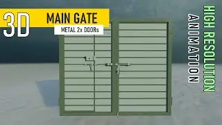METAL GATE DESIGN /// PBR TEXTURES // 3DS MAX 2023 / LUMION 12