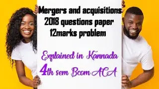 4th  sem ACA  mergers and acquisitions 2018 QP