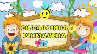 Chamadinha Virtual  para Educação Infantil com o tema Primavera | Background Animado para editar.