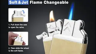 Butane Zippo Lighter Insert, Torch Jet Lighter, Dual Flame by Yusud!