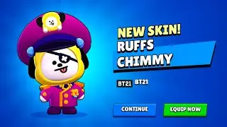 Brawl Stars Skin Collector!  Unlocked Every Brawler Skin, Including RUFFS CHIMMY BT21!