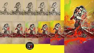 Prabhas new movie Radhe Shyam art portrait slide show | prabhas  |poojahegde |  yzcreation 2020