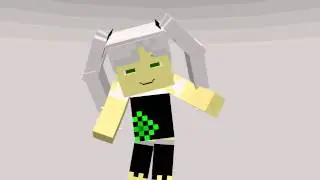 anime-based 3d & moveable hair mineimator test animation(20 sub special)