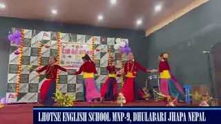STUDENTS DHEUSI DANCE //GRADE III,IV &V, BLUE HOUSE. LHOTSE ENGLISH SCHOOL.