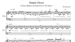 Simple Pieces - Contour, Balance & Limitations of 'The Space'