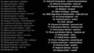 Run commands for windows