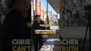 Cowardly Preacher Runs Away When He Hears The Truth