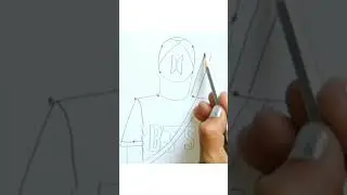 BTS Drawing / BTS Army Drawing / Drawing with Dots / Pencil Sketch