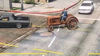 Old Tractor Driving | Grand Theft Auto V | GTA 5 Gameplay | Hannu Games