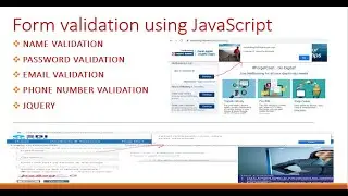 Form validation using JavaScript 