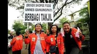 Driver shopeefood Unnes bagi takjil Gratis!!!