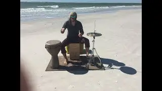 Beach Drum Solo // Cajon, Djembe, and Hi Hats // Beach Drum Shed (2017)