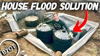 How To Install A Dry Well Drainage System // Start To Finish