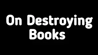 On Destroying Books Important Questions Answers| English Class 12 | 2nd Year English