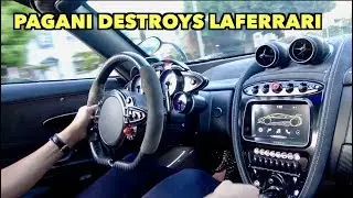 LOUD PAGANI DESTROYS FERRARI LAFERRARI!