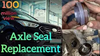 How do you stop gear oil from leaking? Gear oil leakage// drive shaft axle oil seal change