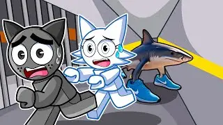 ¡GRAY y WENDA ESCAPAN DE LA PRISION DE TRALALERO TRALALA COMPLETO (BARRY'S PRISON RUN ROBLOX)