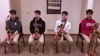 4'33" saxophone quartet