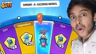 Lets Spin Smurf a licious Wheel Stumble Guys Gameplay in Hindi
