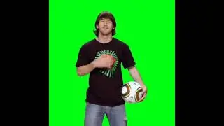 Messi & Ronaldo in green screen ( free to use )