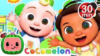 School PlayGround Colors | with Nina and JJ | Cocomelon Nursery Rhymes for Kids