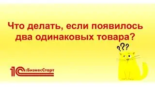 Что делать, если появилось два одинаковых товара в 1С:БизнесСтарт?