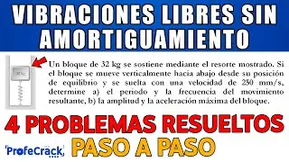 🔥 Ejemplos y Ejercicios Resueltos de Vibraciones Libres Sin Amortiguamiento | Vibraciones Mecánicas