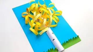Autumn Birch Volumetric Applique Autumn Tree Fall Crafts DIY Paper Crafts