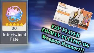 F2P Player finally pulling in a Weapon Banner in Genshin Impact? (I'm Suprised with the outcome)