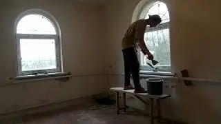 арочные откосы, шпаклевка