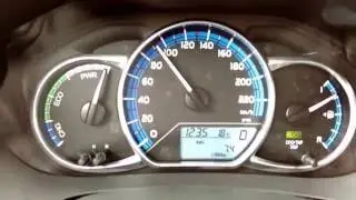 Toyota Yaris 1.5 HSD 75 HP (2016) acceleration 0-100 km/h [www.plakys.lt]