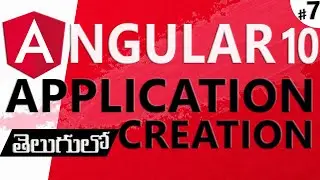 ANGULAR IN TELUGU | ANGULAR 10 IN TELUGU |ANGULAR FIRST APPLICATION CREATION
