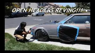 Painting Junkyard Fender & Installing 02 Sensor on my Datsun280zx