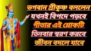 যখনই বিপদে পরবেন,গীতার এই বিশেষ শ্লোকটি তিন বার স্মরণ করবেন | Sri Krishna Lessons | Bhagavad gita