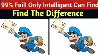 Find The Difference | IQ Test | Brain Game | Puzzle Game | Only Intelligent Can Find 🤔