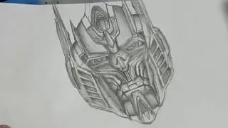 Speed Drawing The Last Knight Optimus Prime´s Head