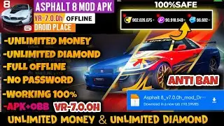 Asphalt 8 Mod Apk 7.0.0h Terbaru 2023 - Unlimited Money&Unlocked All Cars / Anti Ban Working 100%