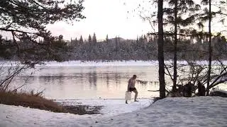 Закаливание и моржевание каждый день, пока река не замёрзнет.