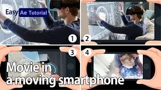 After Effects Tutorial - Movie in moving smartphone with Pen tool ans Parent pick